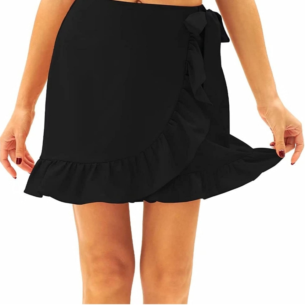 Women's High Waist Shorts Swing Ruffle Frill Mini
